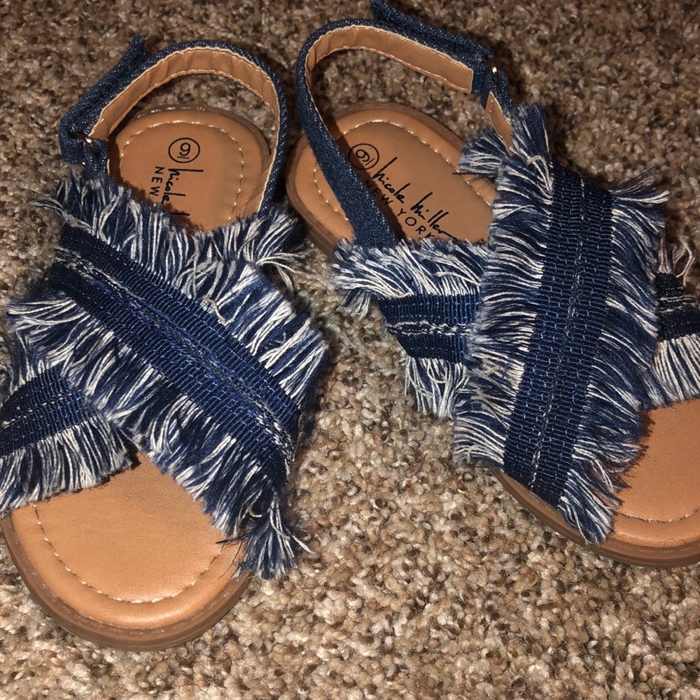 Denim toddler sandals